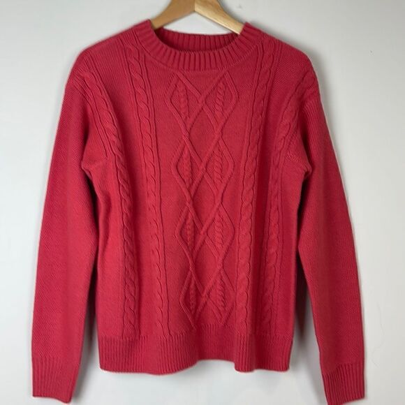 𝅺JOE Fresh x Jillian Harris cable knit steph sweater size XS pink - Picture 2 of 8